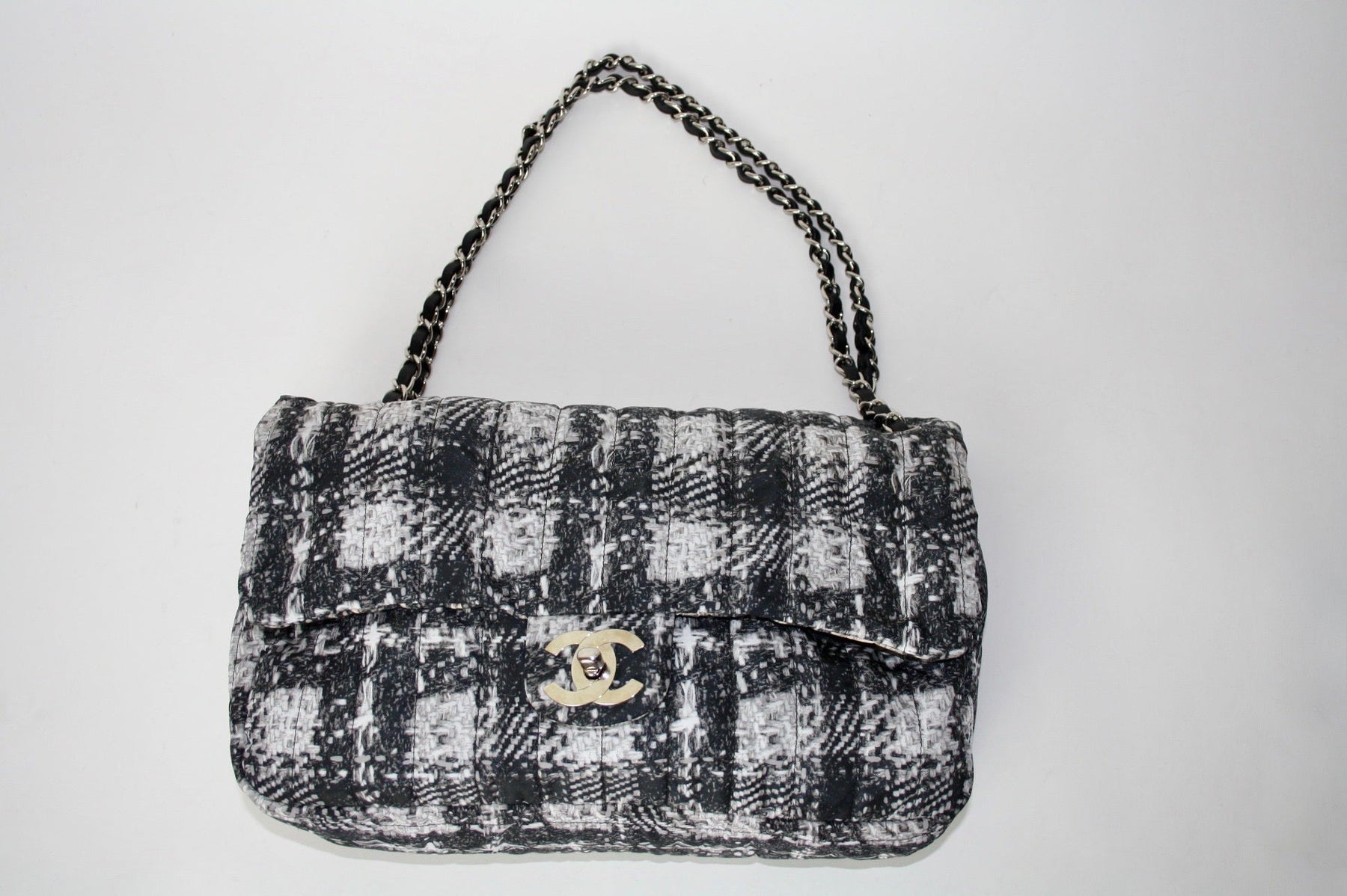 Chanel Nylon Tweed Print Flap Bag – Iconics Preloved Luxury